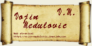 Vojin Medulović vizit kartica